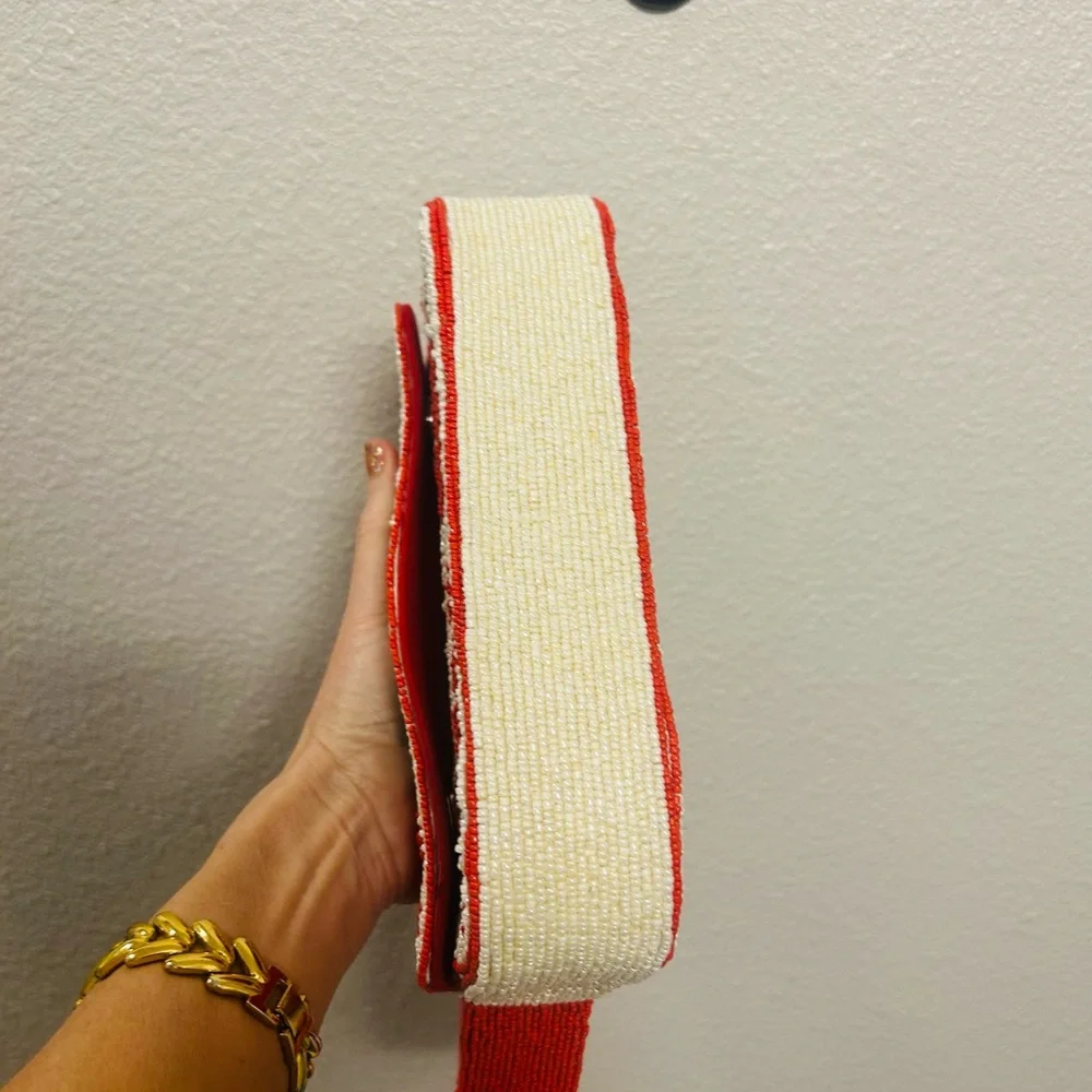 Embroidered Red‎ Rose Shoulder Bag